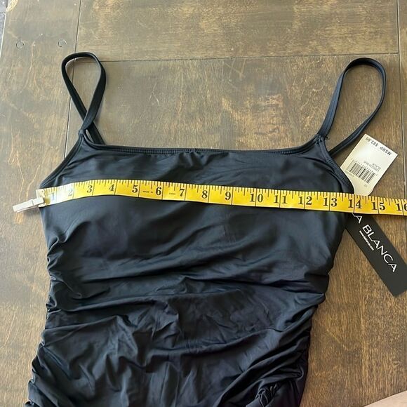 La Blanca Women's Island Goddess Rouched Body One Piece Swimsuit - Picture 8 of 14